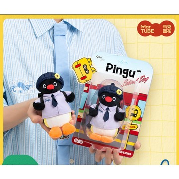 新品 台灣出貨🐧馬克圖布 Pingu校服企鵝毛絨掛件公仔🐧可愛毛絨玩偶公仔 Pingu創意禮物 520禮物 互換禮物