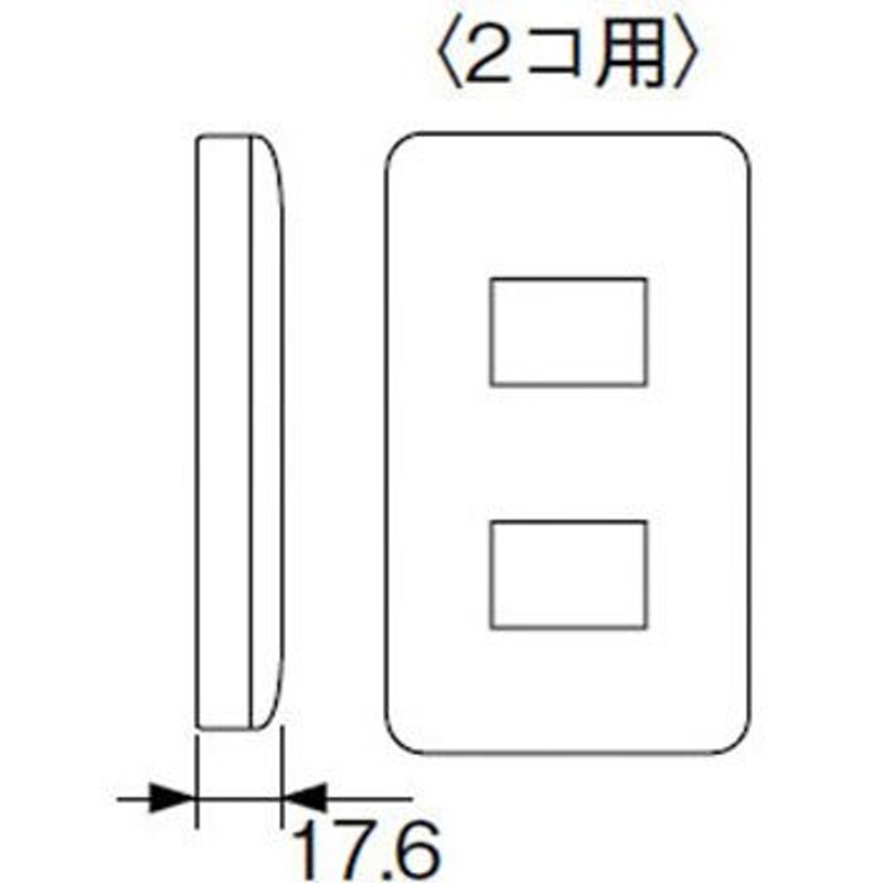 コスモシリーズ ラウンドコンセントプレート パナソニック（Panasonic） WTF7052W 腰高プレート 通販  LINEポイント最大0.5%GET | LINEショッピング