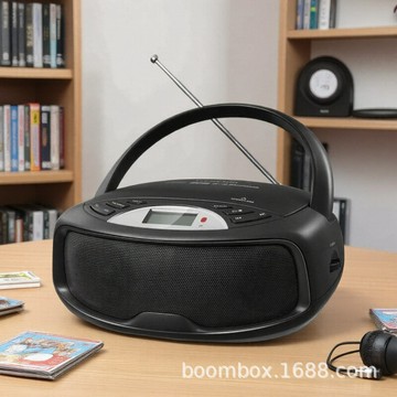 跨境藍牙cd機播放器手提式cd機家用cd音樂播放器boombox收音機  【鑫弘数码】