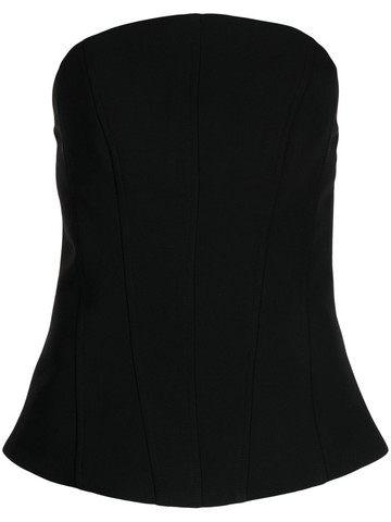 MANNING CARTELL - Bustier-style crop top - women - Recycled Polyester/Polyester - 16 - Black