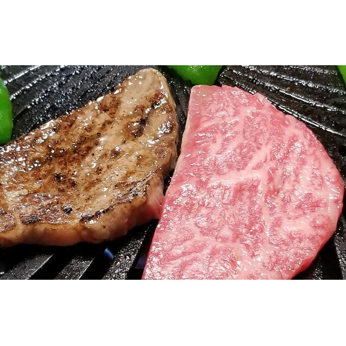 牛肉 ステーキ A5～A4 博多和牛 モモ 赤身 ミニステーキ 350g ソース 塩胡椒付 化粧箱入 配送不可 離島