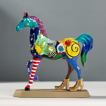 免運/開發票 現貨速發  華爾街手繪家居擺件愛情馬喬遷玄關酒柜擺件新婚禮物