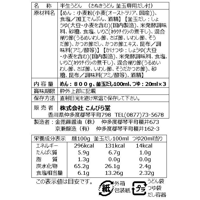 さぬきうどん　専用だしセット　釜玉だし　香川県　釜玉うどん