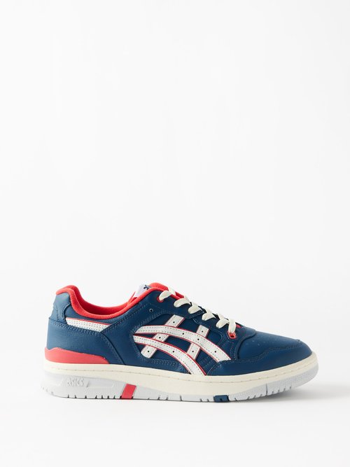 Comme Des Garçons Shirt X Asics - Ex89 Leather Sneakers - Mens - Navy