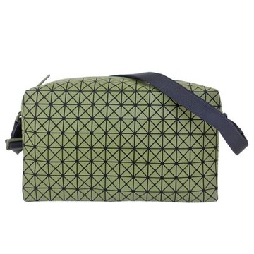ISSEY MIYAKE 三宅一生 BAOBAO 綠色壓印方格肩背/斜背包