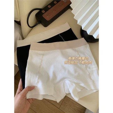 7A抑菌內褲女士純棉襠中腰無痕二合一安全褲防走光女生平角四角褲