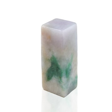 三彩翡翠玉印章 | 天然緬甸玉A貨翡翠 | 送禮