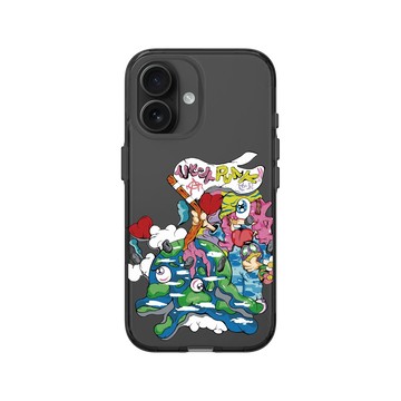 iPhone 16 Clear (相機按鈕) 酷墨灰 - ZOE - 正在融化的地球
