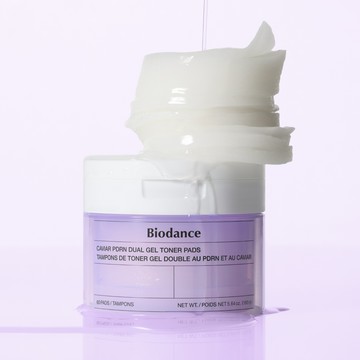 BIODANCE Caviar PDRN Dual Gel Toner Pads 60P