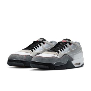 Nike Air Jordan 4 RM 黑白灰 麂皮 氣墊 拼接 復古 運動鞋 男鞋 IB8052-100