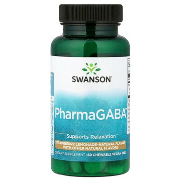Swanson, PharmaGABA，100 毫克，60 片咀嚼片