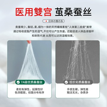 用蠶絲護膝蓋保暖老寒腿男女士關節老年人專用四季防寒防滑護套