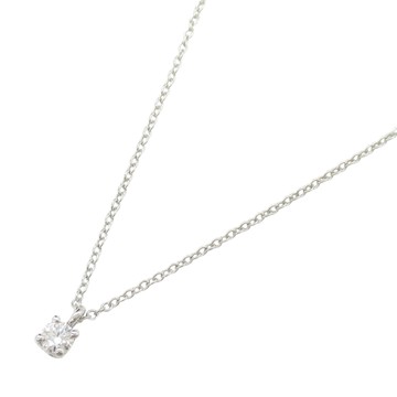 【二手名牌BRAND OFF】Tiffany & Co 蒂芬妮 Pt950鉑金 鑽石 Solitaire 項鍊