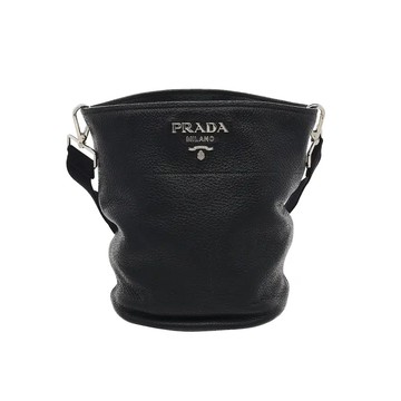 PRADA VITELLO PHENIX 全皮水桶包斜背包