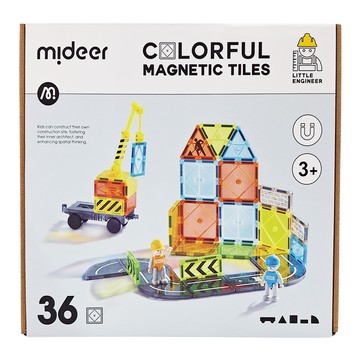 mideer 彩窗磁力片 MD4289  小小建築師  1盒