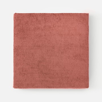 香奈兒絨編格紋厚坐墊50x50cm 紅