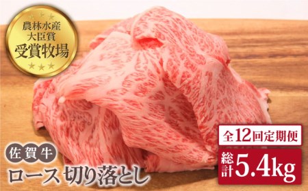 佐賀牛 ロース 切り落とし 450g黒毛和牛 牛肉[HBH068]