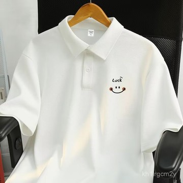 🍑免運🍑男士 polo衫 夏季 寬鬆 潮流 簡約 半袖 上衣 2026 薄款 休閒 翻領 短袖 t恤衫 HPTR