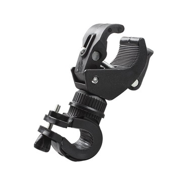 LED手電支架自行車燈夾可360度旋轉山地車前燈架通用騎行單車配件