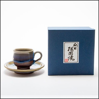 楢岡焼　コーヒーカップ＆ソーサー　ピッチャー i_naraoka_6.jpg