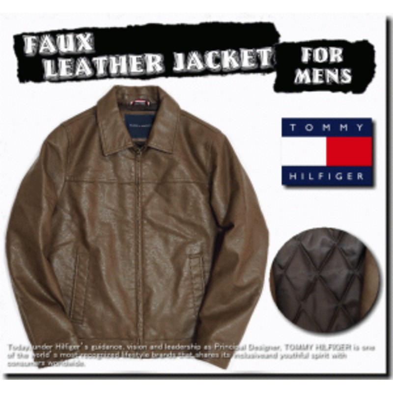 Tommy Hilfiger FAUX LEATHER JACKET/【トミー ヒルフィガー