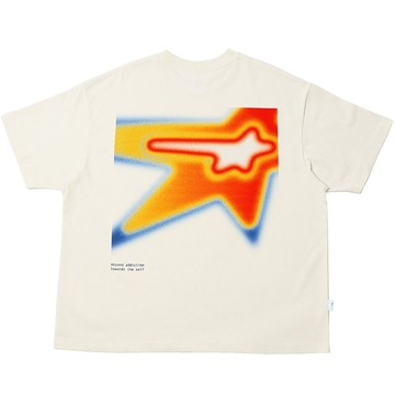 MTA M26ST8 THERMAL BOXY TEE 熱感應漸層 寬短版 短T (米白色)