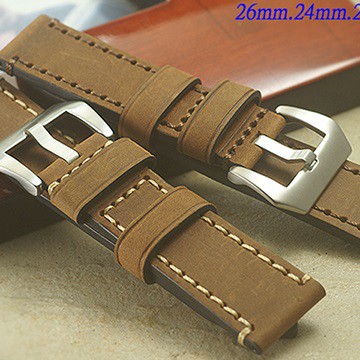 PANERAI .軍錶.運動錶- 復古仿舊款錶帶 ( 26mm.24mm.22mm )