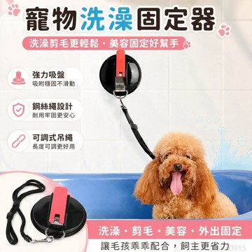 省錢鋪寵物】 貓咪洗澡固定器寵物剪毛吸盤狗狗洗澡固定繩美容臺吊繩鋼絲繩狗樁 寵物洗澡 犬 狗狗用品 寵物 洗澡 貓咪用品