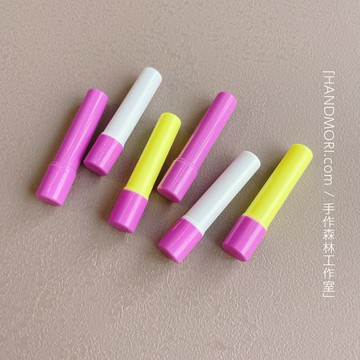 手作森林 日本製 Sewline【布用口紅膠替芯】6入組 綜合 蝴蝶牌 貼布縫 上拉鍊 取代珠針