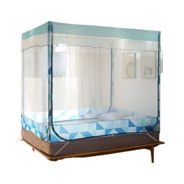 ⛺可開發票⛺蒙古包蚊帳 嬰兒蚊帳 防摔蚊帳三開門拉鍊式家用蒙古包整套加粗不鏽鋼支架加密單帳紗