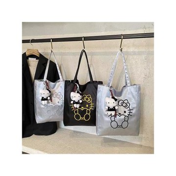 韓版ins時尚凱蒂貓單肩包包女小眾設計百搭大容量通勤手提托特包