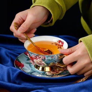 陶瓷骨瓷咖啡杯子歐式小奢華高檔精致下午茶復古小眾茶具套裝英式