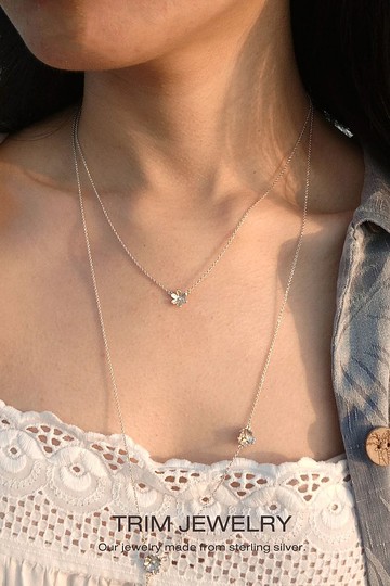 小六瓣項鍊 925 純銀