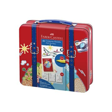Faber-Castell 旅行箱造型連接筆 40色  155535【APP滿額下單10%點數(單一帳號最高5000點)】1/31止
