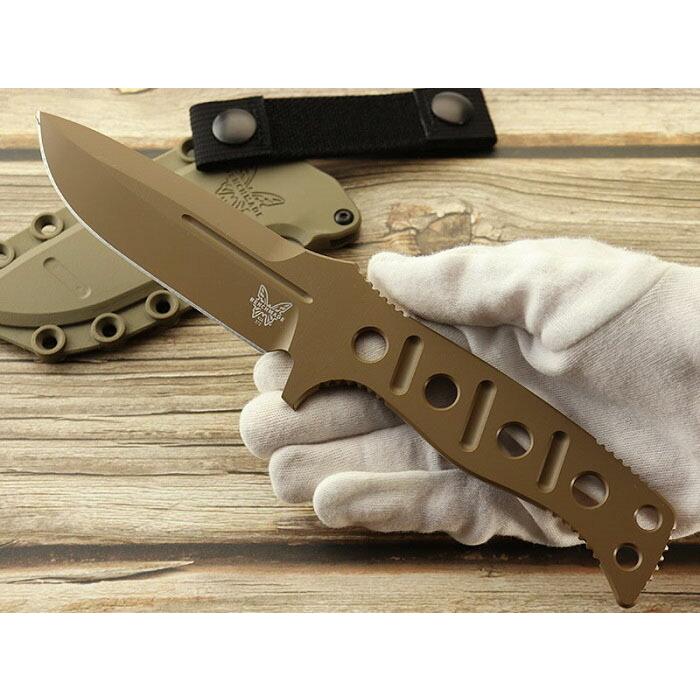 ●●ベンチメイド 375FE-1 フィクスド アダマス アース シースナイフ ,BENCHMADE Fixed Adamas Flat earth coating 日本正規品