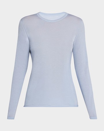 Machine Washable Cashmere Crewneck Pullover