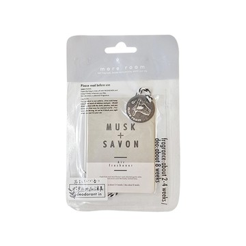 more room 植物性消臭香氛片 可吊掛於洗手間、玄關、衣櫃、車內或臥房  白麝香 + 皂香  60g  1包