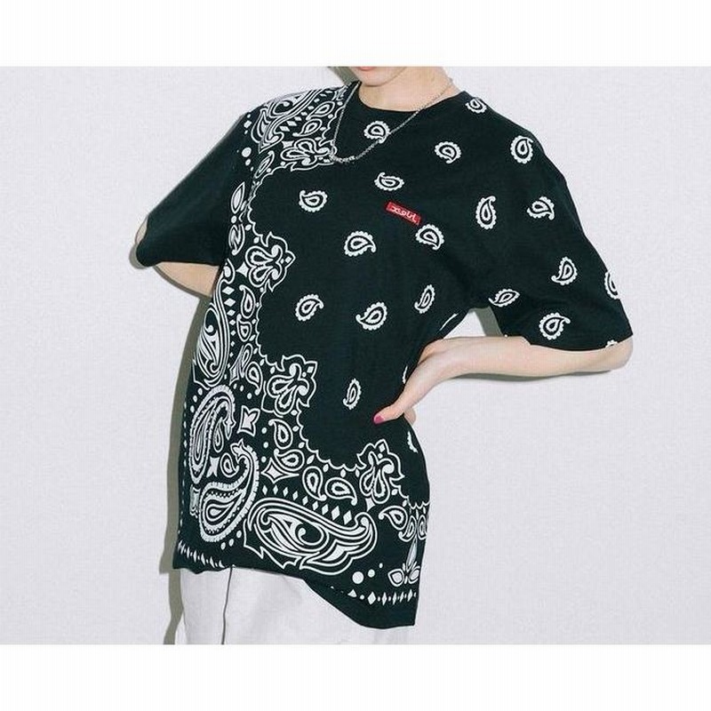 エックスガール X-GIRL BANDANA S/S TEE Ｔシャツ 半袖 バンダナ柄 ペイズリー柄 タイダイ 総柄 ブランド レディース |  LINEブランドカタログ