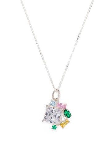 Hatton Labs - sterling-silver multi-charms necklace - women - Sterling Silver/Cubic Zirconia - One Size