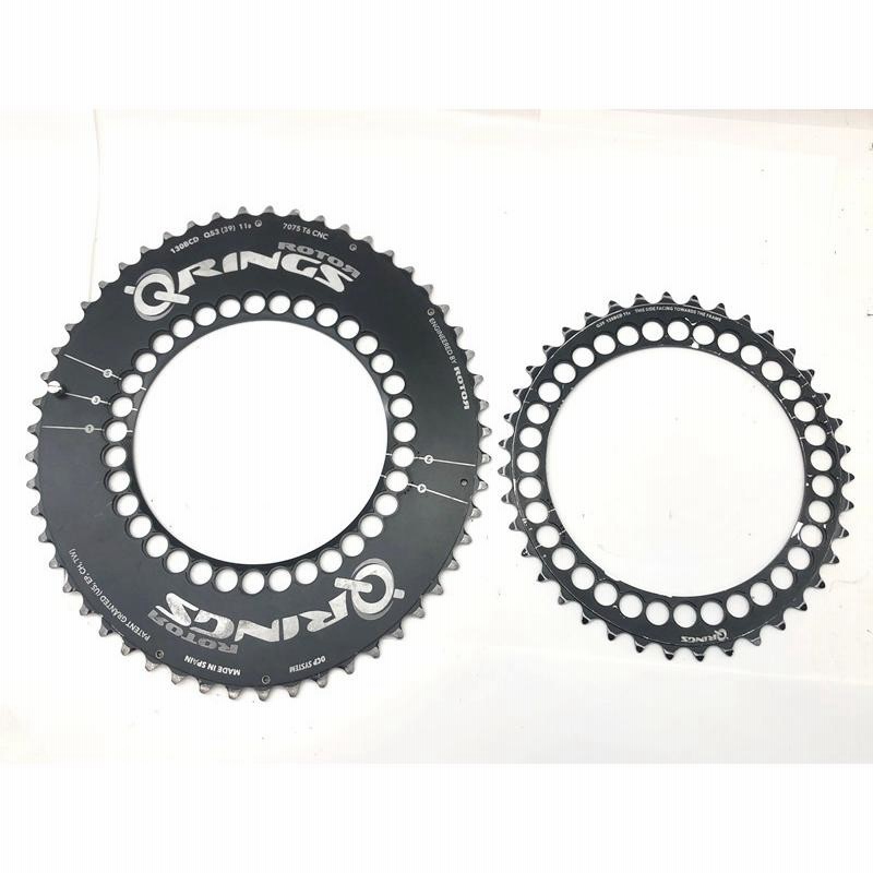 ローター ROTOR Qリング Q-RINGS チェーンリング アウターインナーセット 楕円チェーンリング 130 53/39 5アーム |  LINEブランドカタログ