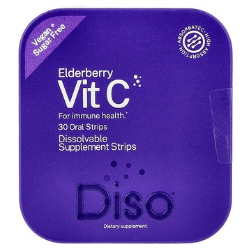 Diso, 維生素 C 口腔膜劑，接骨木果，30 條