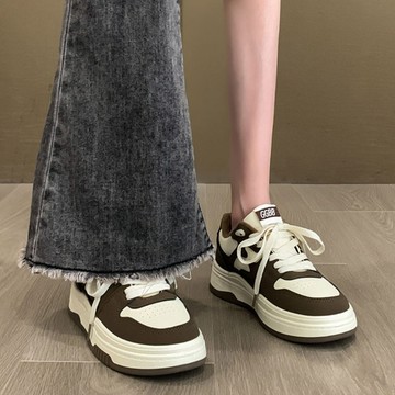 窩窩生活小鋪 鞋子女春夏季2025年新款厚底闆鞋女爆款帆布鞋休閒運動鞋小白鞋女