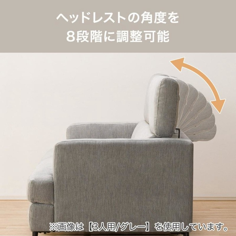 ソファー ソファ 3人掛け 布張りソファ(サザーラ GY) ニトリ