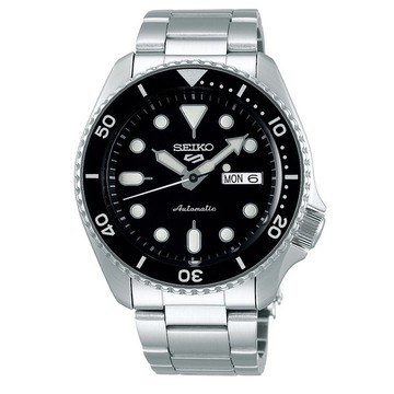 Seiko 精工5號 Sports 系列 4R36-07G0Q(SRPD55K1) 時尚潮流機械腕錶/黑面 42.5mm