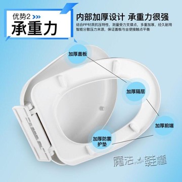 馬桶蓋配件家用加厚通用馬桶蓋子老式廁所板座便蓋抽水坐便器蓋板    夏季新品