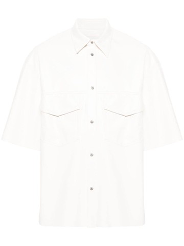 Nanushka - Okobor faux-leather shirt - men - Recycled Polyester/Polyurethane/Viscose - L - White