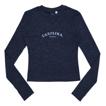 NCAA CAROLINA 休閒彈力上衣 長袖女款 深藍色 75521002 80 noH37