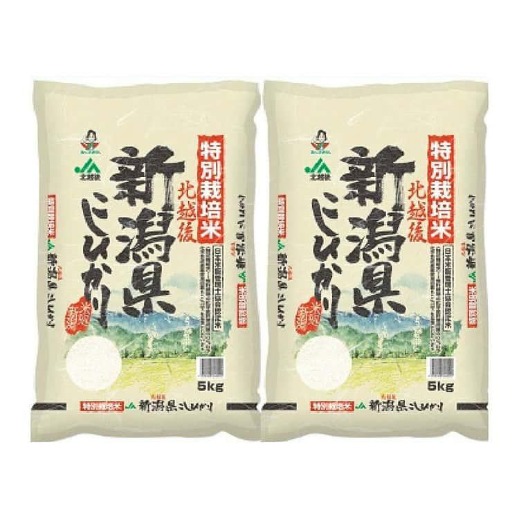新潟 JA北越後産 特別栽培米コシヒカリ 5kg×2 ※離島は配送不可
