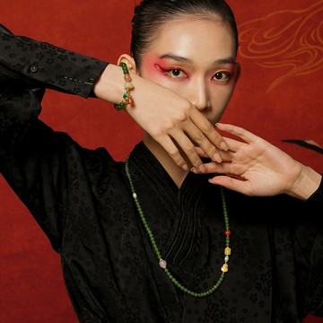 【巴黎精品】現貨+預購 碧玉手鍊玉石手串女手珠平安擋煞防小人轉運淨化招財開運-南紅白玉翡翠如意鎖a1ha65