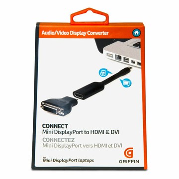 ::bonJOIE:: 美國進口 Griffin Technology Mini DisplayPort to HDMI or DVI 轉接線 GC17096 (全新盒裝) Video Display Converter